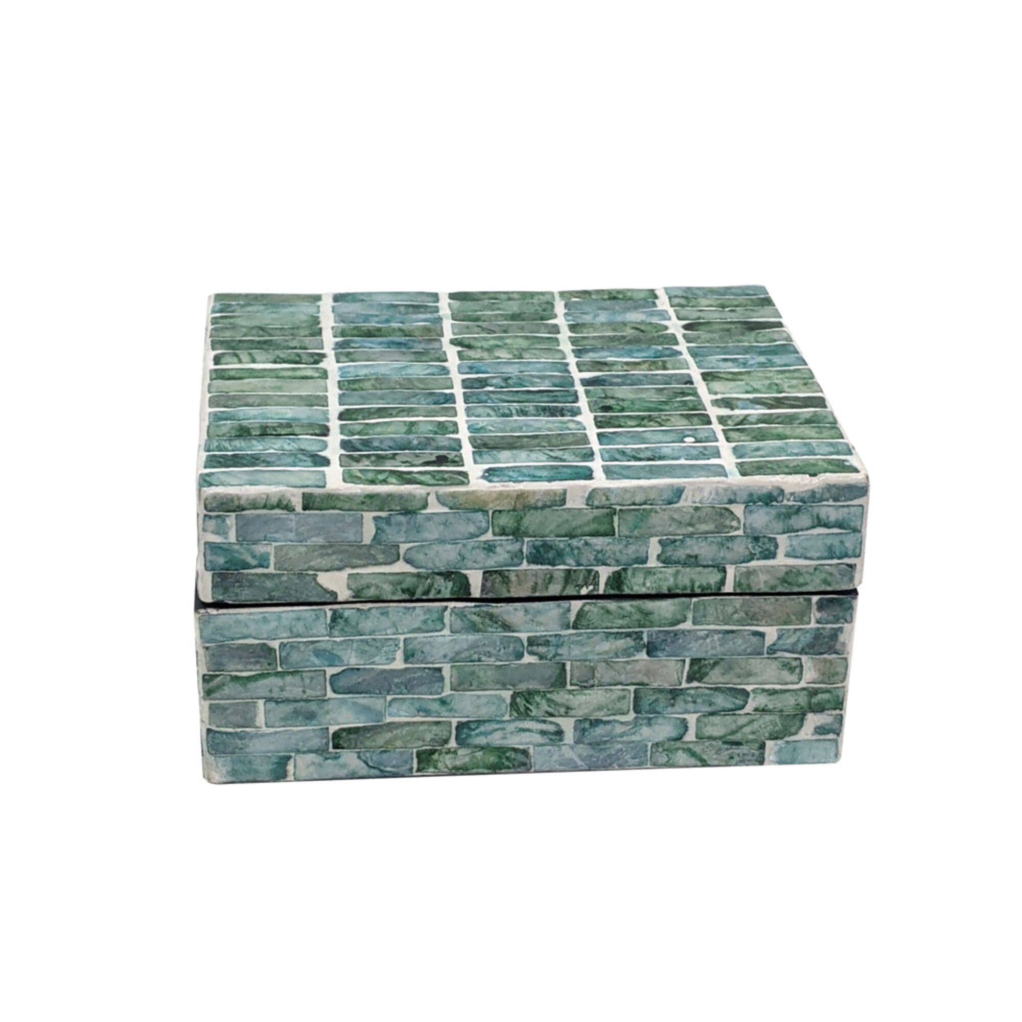 Turquoise Capiz Box Tabletop Décor by Ashland®